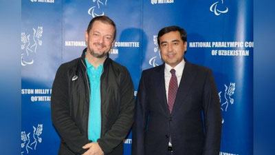 'Xalqaro Paralimpiya qo`mitasi prezidenti O`zbekistonga keldi'ning rasmi