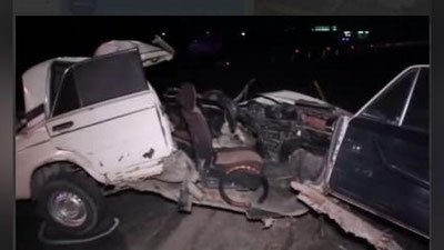 'Sirdaryoda "Gaz-53" va "VAZ-2106" to`qnashuvida bir haydovchi halok bo`ldi'ning rasmi