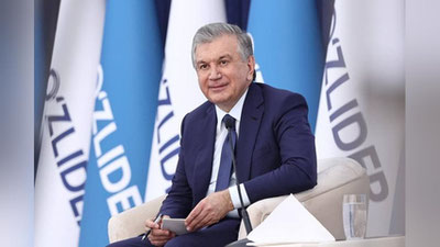 Изрображение 'Лидеры Китая и Пакистана поздравили Шавката Мирзиёева с переизбранием'