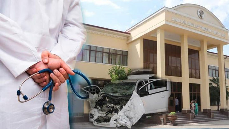 'Андижон тиббиёт институти магистри шифокорлар байрами куни автоҳалокатда вафот этгани хабар қилинди'ning rasmi