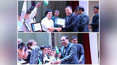 'Қашқадарёда мактаб ўқувчиларига суратга тушиш учун "совға бериб", кейин қайтариб олингани айтилмоқда. Вилоят ХТБ буни рад этди'ning rasmi