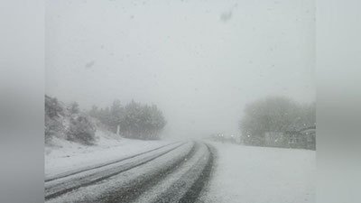 Изрображение 'Из-за снегопада закрыт перевал "Тахтакорача"'