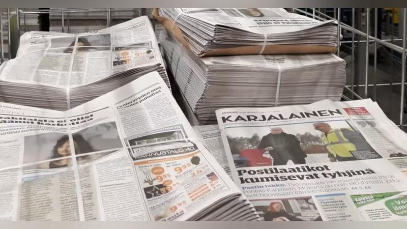 'Finlandiyada qog`ozga bo`lgan talab sababli bosmaxonalar o`z faoliyatini to`xtatishi mumkin'ning rasmi