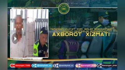 'Наманганда маст ҳайдовчининг устидан кулган ЙПХ ходимларига нисбатан текширув тайинланди'ning rasmi