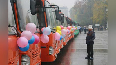 'O`shga O`zbekistondan 50 ta yangi avtobus keltirildi'ning rasmi
