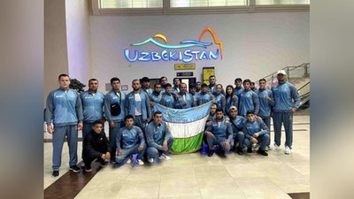 'O`zbekiston MMA terma jamoasi Osiyo chempionatiga jo`nab ketdi'ning rasmi