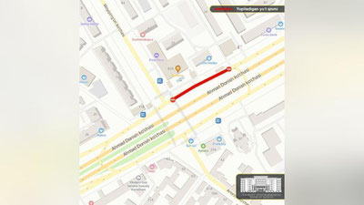 'Poytaxtdagi asosiy ko`chalardan biri ta`mir uchun yopiladi'ning rasmi