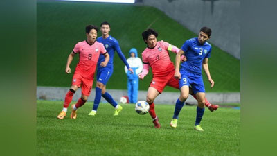 Изрображение 'Молодежная сборная Узбекистана в большинстве проиграла южнокорейским соперникам'