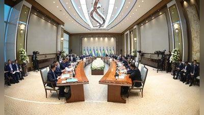 Изрображение 'Президенты Узбекистана и Казахстана договорились продвигать проекты в энергетике'