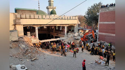 'Pokistondagi masjid portlashi qurbonlari soni 60 kishiga etdi (video)'ning rasmi