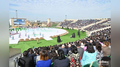 Изрображение 'В парке "Янги Узбекистон" проходят торжества в честь Навруза с участием Президента (фото)'