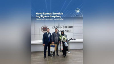'"Uzbekistan Airways" samolyot bortida chaqaloq holidan xabar oldi'ning rasmi