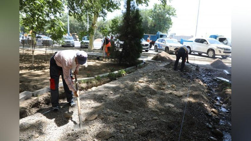 Изрображение 'В Мирабадском хокимияте показали, что происходит возле Северного вокзала (видео)'
