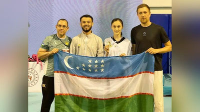 Изрображение 'Таэквондистка Мадинабону Маннопова завоевала золото турнира “Turkish Open”'