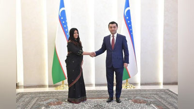 Изрображение 'Глава МИД Узбекистана принял копии верительных грамот от нового посла Индии'