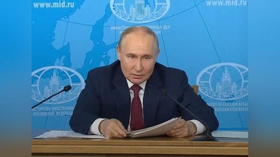 Изрображение 'Путин назвал условия для начала переговоров с Киевом'