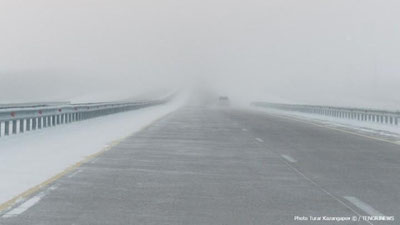 'Qozog`istonning 6 viloyatida qor bo`roni tufayli yo`llar yopildi'ning rasmi