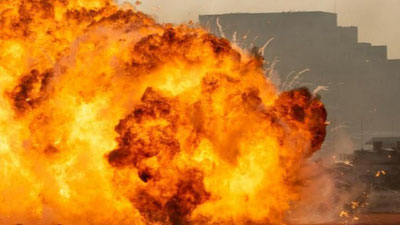 'Samarqanddagi qurib bitkazilmagan uyda 20 ta gaz balloni portladi'ning rasmi