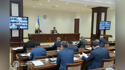 '“Transport to`g`risida”gi O`zbekiston Respublikasi Qonuni ma`qullandi'ning rasmi