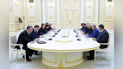 Изрображение 'ПРЕЗИДЕНТ УЗБЕКИСТАНА ПРИНЯЛ ПРЕДСЕДАТЕЛЯ ПАРЛАМЕНТА ТУРЦИИ'