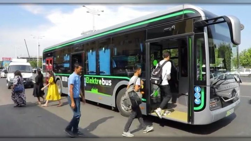 Изрображение 'В Новом Ташкенте в качестве общественного транспорта будут курсировать только электробусы'