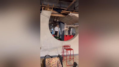 Изрображение 'Театр "Ильхом" приводят в порядок после пожара (видео)'