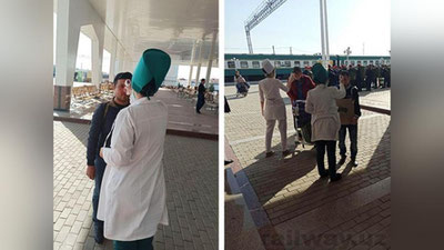 Изрображение 'На железных дорогах Узбекистана усилены меры профилактики'