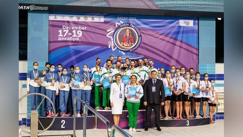 'Синхрон сузиш бўйича Ўзбекистон терма жамоаси халқаро турнирда кумуш медалга сазовор бўлди'ning rasmi