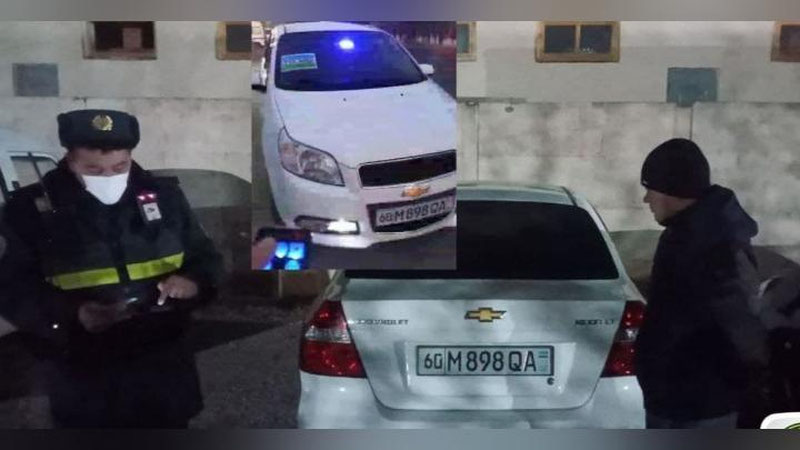 'Andijonda haydovchi “migalka” uchun jazolandi'ning rasmi