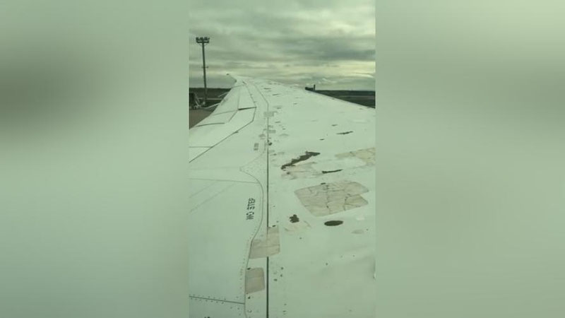 Изрображение 'В Uzbekistan Airways объяснили кадры состояния крыла "Боинга" (видео)'