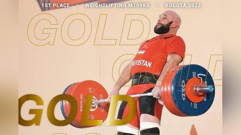 Изрображение 'Узбекский тяжелоатлет Руслан Нурудинов завоевал звание чемпиона мира'