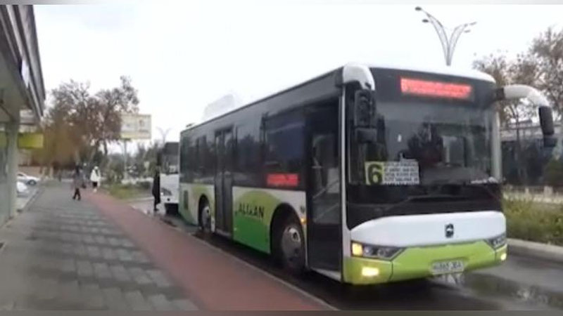 Изрображение 'В городах Узбекистана приступили к созданию на дорогах отдельных полос для автобусов'
