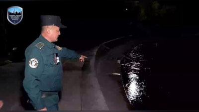 Изрображение 'В Ташкенте сотрудник ППС спас бросившуюся в канал женщину с ребенком (видео)'