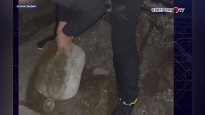 Изрображение 'В огороде жителя Ферганы выкопали 21,5 кг гашиша (видео)'