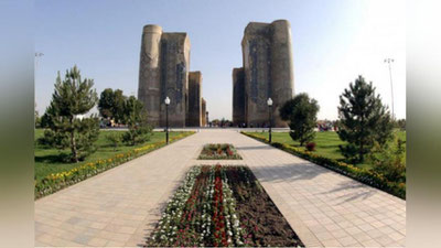 Изрображение '"Viasat History" показал компьютерную реконструкцию дворца Амира Темура в Шахрисабзе (видео)'