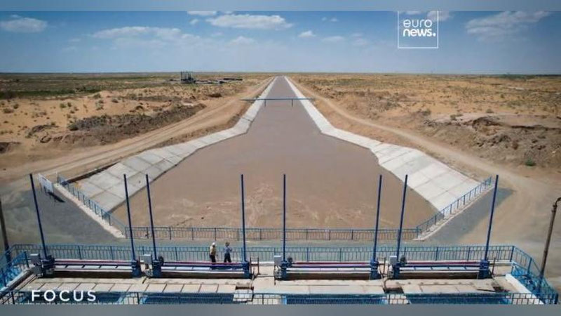 Изрображение 'Euronews: Узбекистан модернизирует ирригационную систему (видео)'