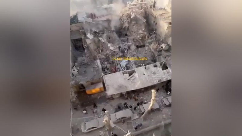 Изрображение 'Иранское консульство в Дамаске разрушено в результате удара Израиля,  - СМИ'