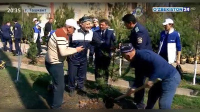 Изрображение 'Ташкентская прокуратура приступила к озеленению столицы (видео)'