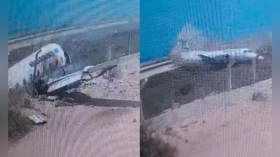 Изрображение 'В Сомали пассажирский самолет развалился на куски при посадке (видео)'