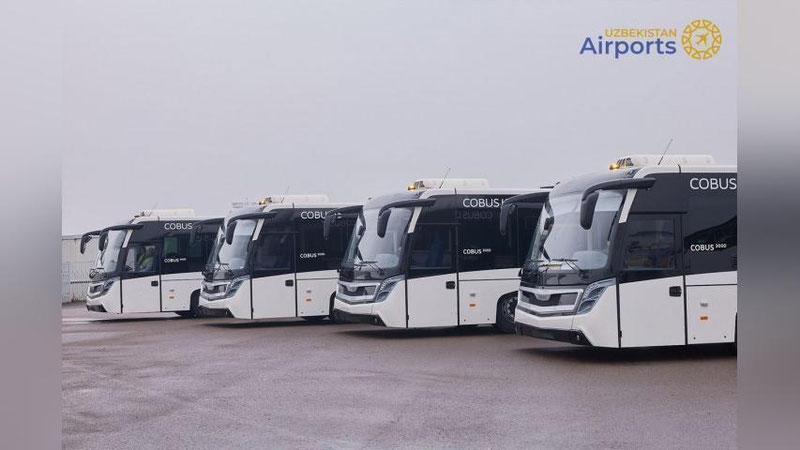 '"Toshkent" aeroporti yangi avtobuslar xarid qildi (video)'ning rasmi