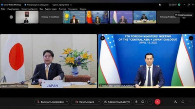 'Япония ва Марказий Осиё мамлакатлари ташқи ишлар вазирлари йиғилиши бўлиб ўтди'ning rasmi