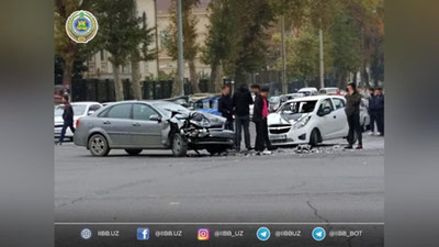 'Mirobodda Spark va Lacetti to`qnashdi'ning rasmi