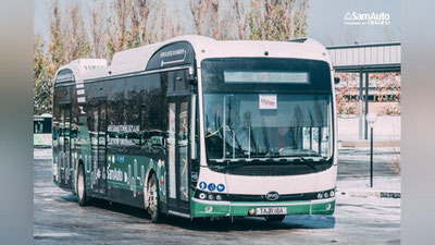 Изрображение 'Компания SamAuto передала «Тошшахартрансхизмат» тестовый электробус'