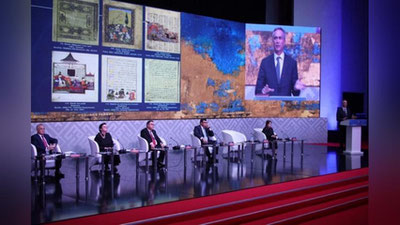 'Madaniy meros haftaligining asosiy voqeasi “O`zbekiston madaniy merosi jahon to`plamlarida” turkumidan 40 ta yangi kitob-albom taqdimotidir'ning rasmi