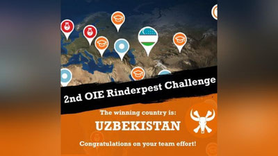 'O`zbekiston “dunyoni qoramollarni o`lat kasalligidan qutqargan mamlakat” maqomini oldi'ning rasmi
