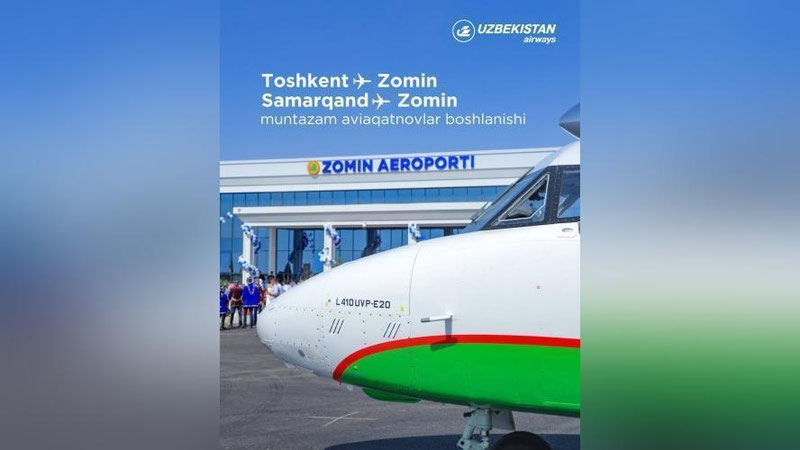 'Toshkentdan Zominga muntazam aviaqatnovlar boshlandi'ning rasmi
