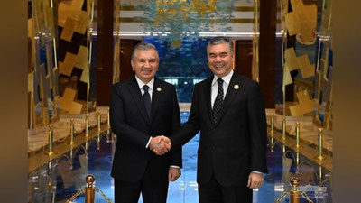 'Shavkat Mirziyoev Turkman xalqining milliy etakchisini tabrikladi'ning rasmi