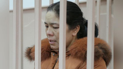 'Sankt-Peterburg metrosida terakt sodir etganlikda ayblanayotgan o`zbekistonlik Shohista Karimovaga 20 yil qamoq jazosi va bir million rubl jarima so`raldi'ning rasmi