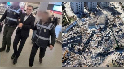 'Turkiyada zilziladan qulagan uylarning pudratchisi qochib ketishga urindi'ning rasmi