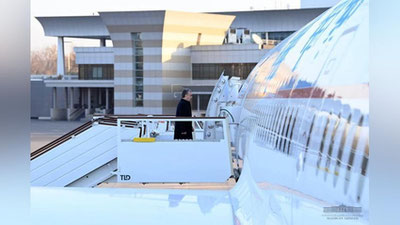 Изрображение 'Президент Узбекистана утром отбыл в Москву'